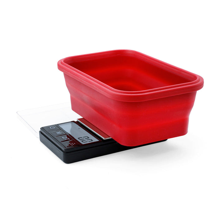 Truweigh Crimson Scale Collapsible Bowl