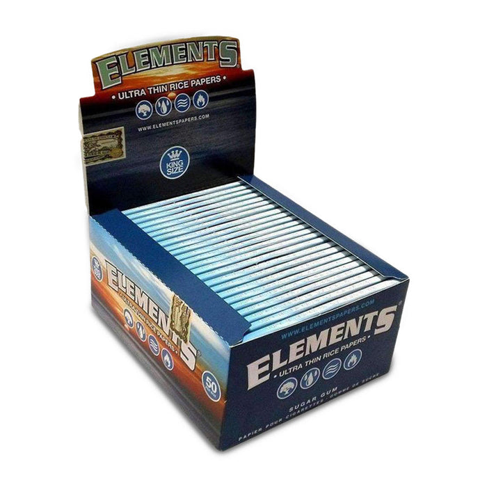 Elements Ultra Thin Rice Papers King Size - 50ct Box