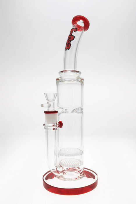 TAG - 16" Bent Neck Double Honeycomb w/ Spinning Splash Guard (18MM Female) - Olde Smoke Shop