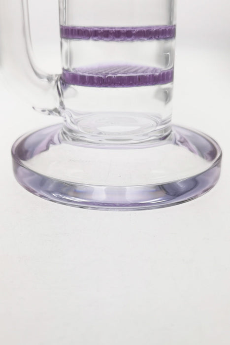 TAG - 16" Bent Neck Double Honeycomb w/ Spinning Splash Guard (18MM Female) - Olde Smoke Shop