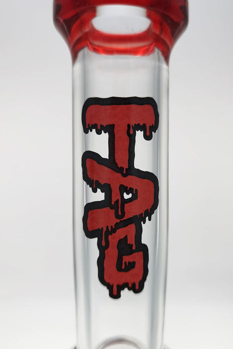 TAG - 16" Bent Neck Double Honeycomb w/ Spinning Splash Guard (18MM Female) - Olde Smoke Shop