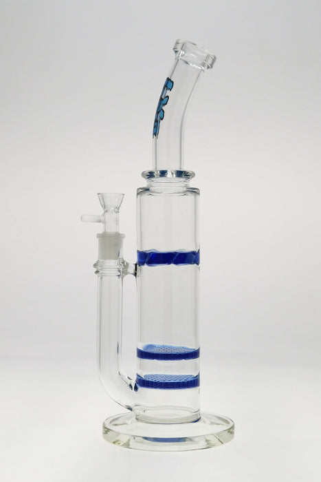 TAG - 16" Bent Neck Double Honeycomb w/ Spinning Splash Guard (18MM Female) - Olde Smoke Shop
