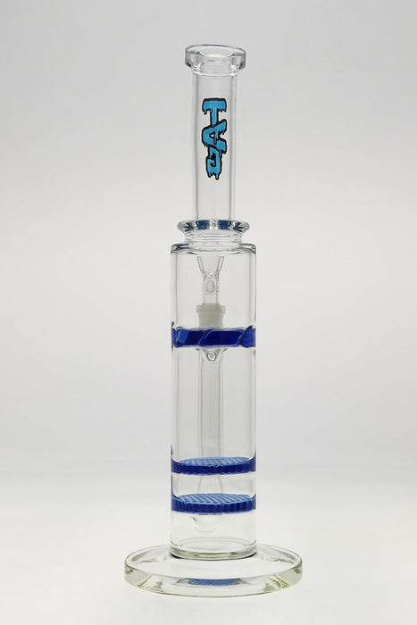 TAG - 16" Bent Neck Double Honeycomb w/ Spinning Splash Guard (18MM Female) - Olde Smoke Shop