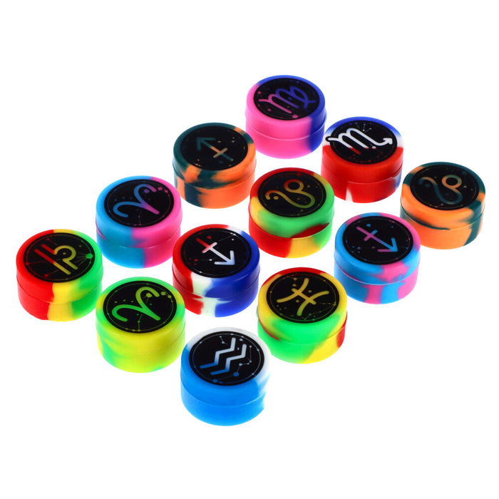 Famous Design Zodiac 32mm Silicone Extract Single Container Multi Colors