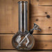 "Bubble Boy" 8 Inch Clear Glass Basic Water Pipe - Olde Smoke Shop