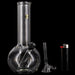 "Bubble Boy" 8 Inch Clear Glass Basic Water Pipe - Olde Smoke Shop