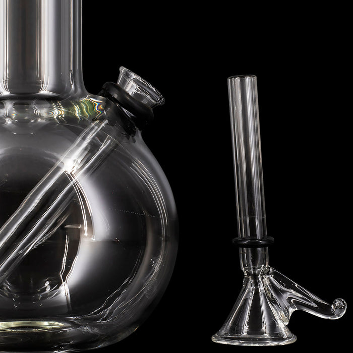 "Bubble Boy" 8 Inch Clear Glass Basic Water Pipe