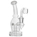 Glassic Curved Body Dab Rig with Colored Accents - Olde Smoke Shop