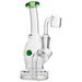 Glassic Curved Body Dab Rig with Colored Accents - Olde Smoke Shop