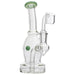 Glassic Curved Body Dab Rig with Colored Accents - Olde Smoke Shop