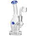 Glassic Curved Body Dab Rig with Colored Accents - Olde Smoke Shop