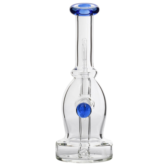 Glassic Curved Body Dab Rig with Colored Accents