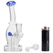 Glassic Curved Body Dab Rig with Colored Accents - Olde Smoke Shop