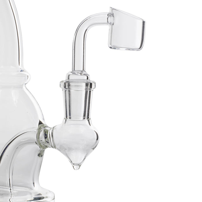 Glassic Curved Body Dab Rig with Colored Accents