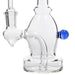 Glassic Curved Body Dab Rig with Colored Accents - Olde Smoke Shop
