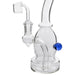 Glassic Curved Body Dab Rig with Colored Accents - Olde Smoke Shop