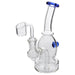 Glassic Curved Body Dab Rig with Colored Accents - Olde Smoke Shop