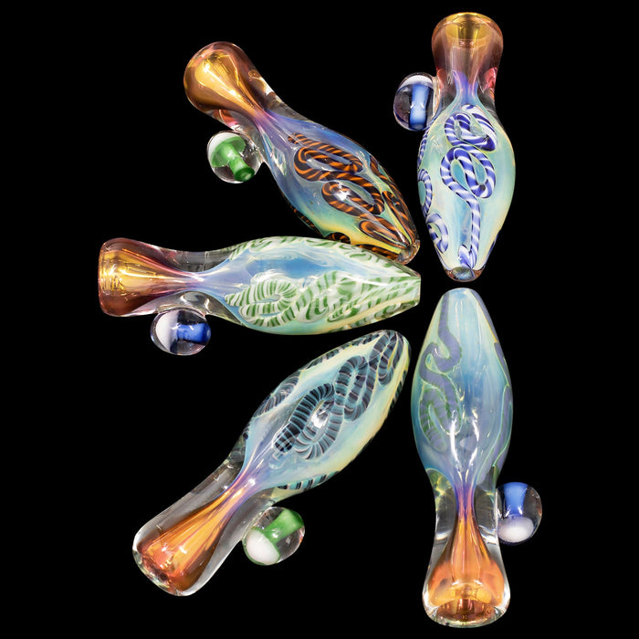 "Fun-Guy" Glass Chillum