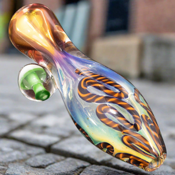 "Fun-Guy" Glass Chillum