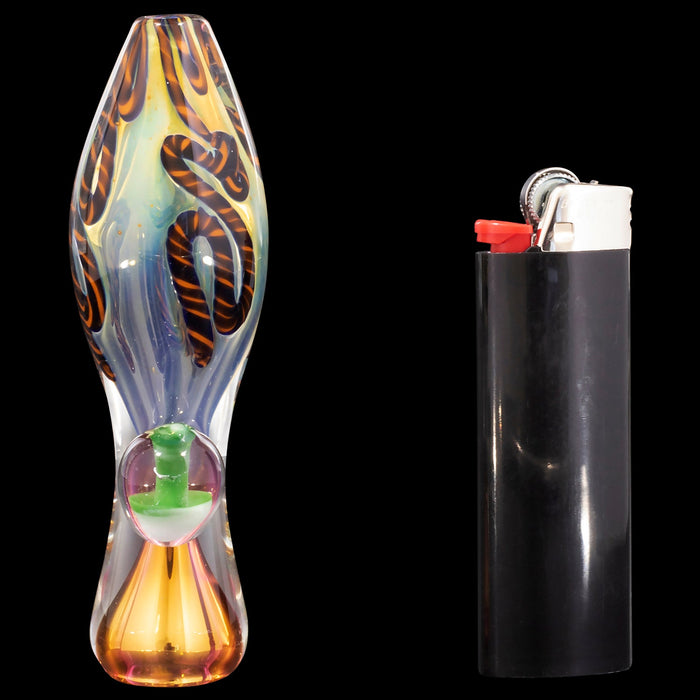 "Fun-Guy" Glass Chillum