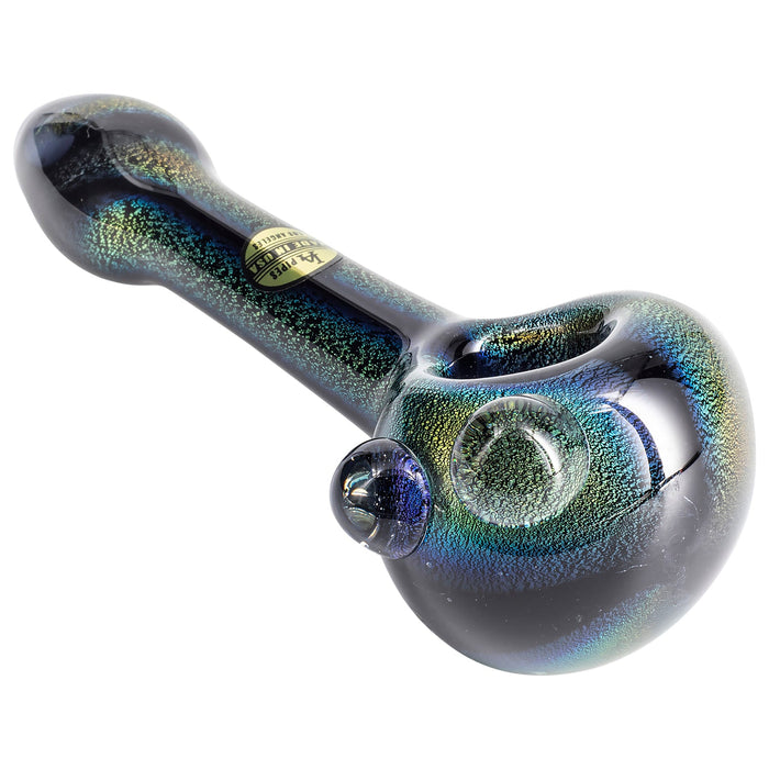 "Galactic Storm" Full Dichro Spoon Hand Pipe