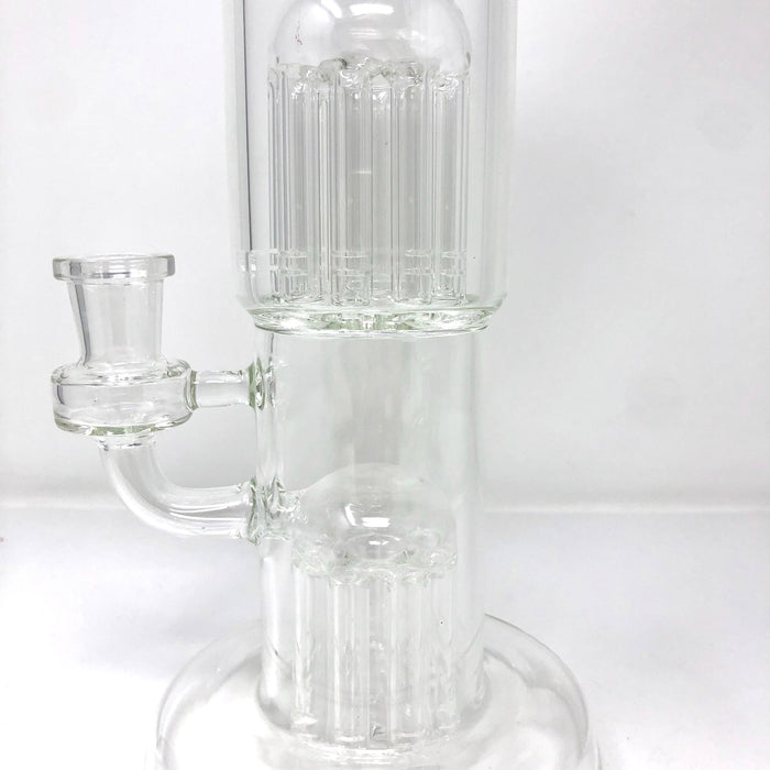 12" AFM Glass Double Cosmos Clear Bong