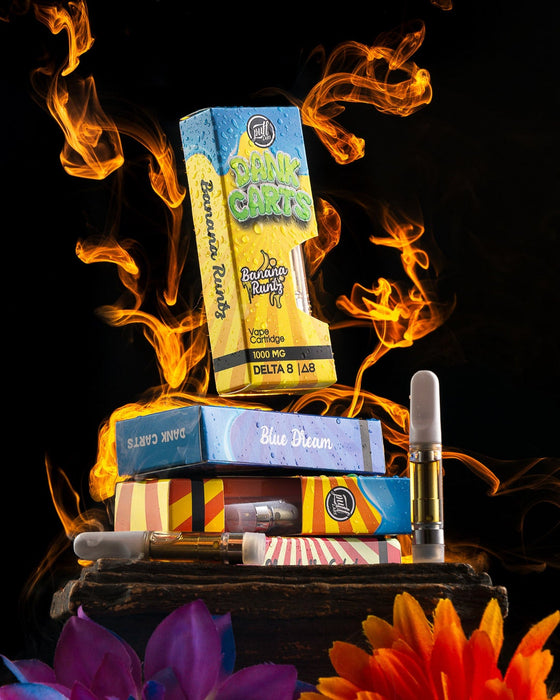 Delta-8 Dank Carts Vape Cartridge: Banana Runtz