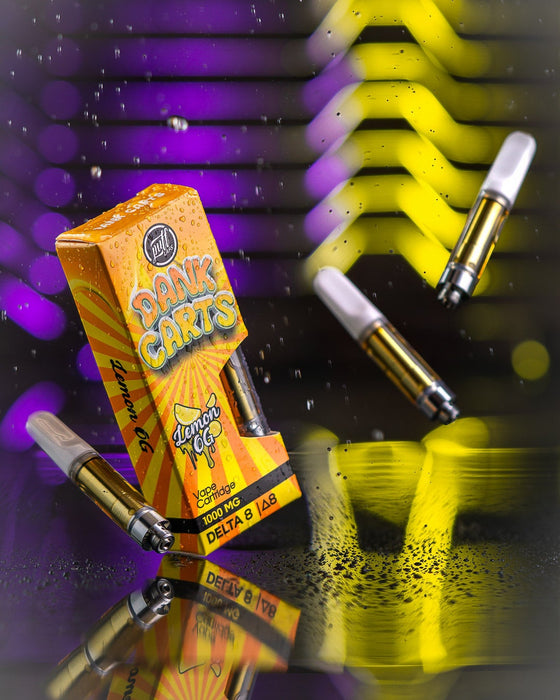 Delta-8 Dank Carts Vape Cartridge: Lemon OG