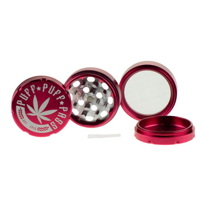 3 Stage 50mm Aluminum Grinder - Olde Smoke Shop
