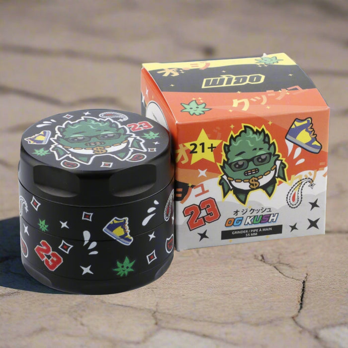 55mm OG Kush 3 Stage Grinder - Black