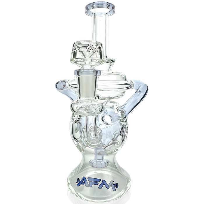 9" AFM Swiss Color Glass Recycler Dab Rig