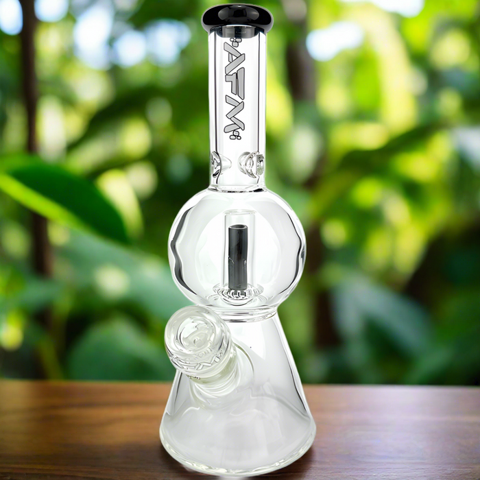 12" AFM Glass Bubble Globe Glass Beaker Bong