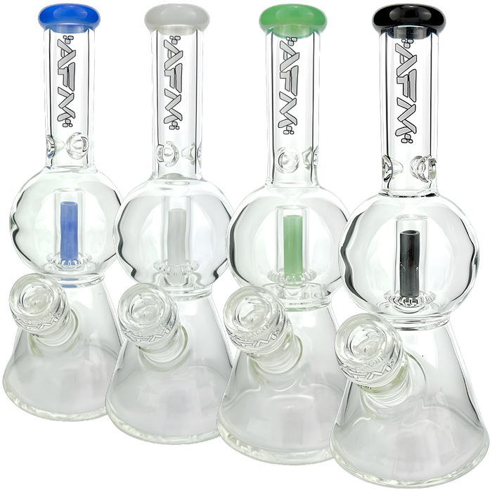 12" AFM Glass Bubble Globe Glass Beaker Bong