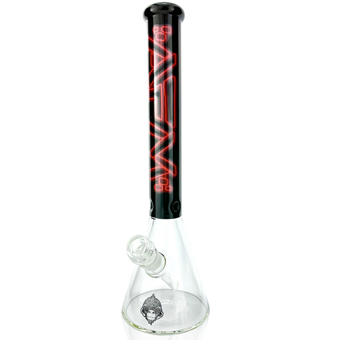 16" AFM Glass Neon Lights Glass Beaker Bong