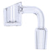 90° Slashed Quartz Banger Male Joint 14mm - Olde Smoke Shop