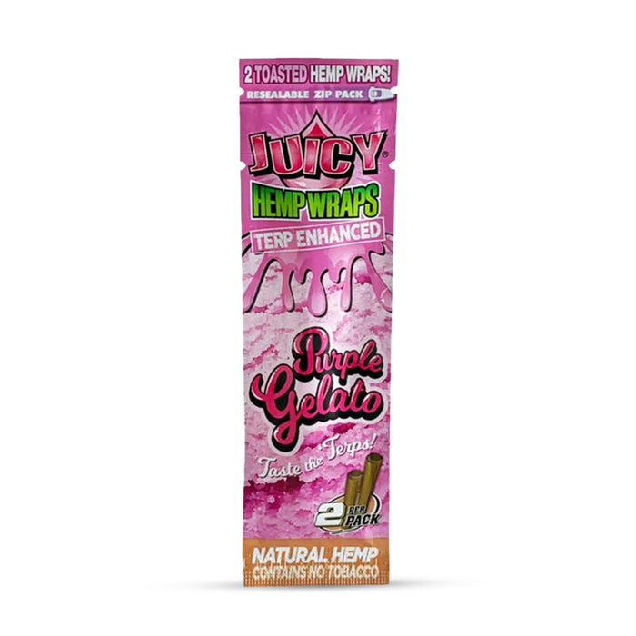 Juicy Jay's Terp Enhanced Hemp Wraps - 2pk - Purple Gelato