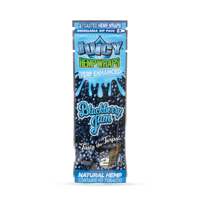 Juicy Jay's Terp Enhanced Hemp Wraps - 2pk - Blackberry Jam