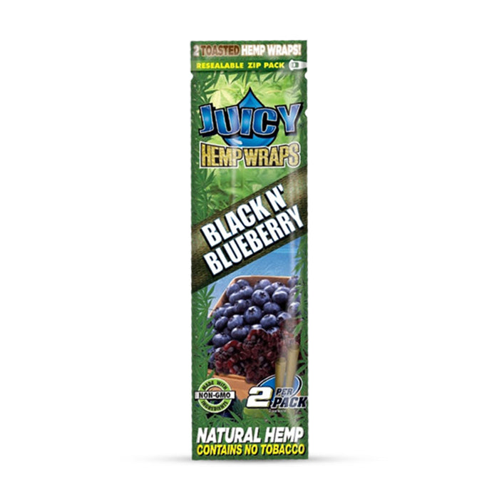 Juicy Jay's Hemp Wraps - 2pk - Black N' Blueberry