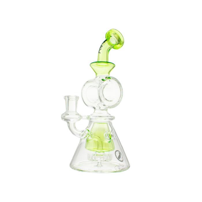 Bent Neck Showerhead Swiss Pyramid Bong