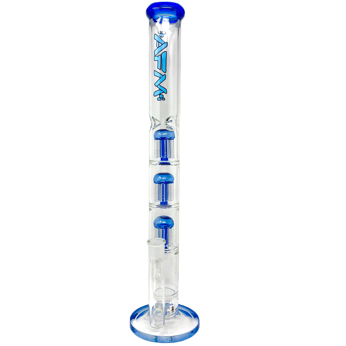 21" AFM Ripper Triple Tree Perc Glass Straight Tube Bong