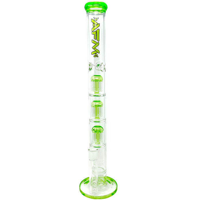 21" AFM Ripper Triple Tree Perc Glass Straight Tube Bong