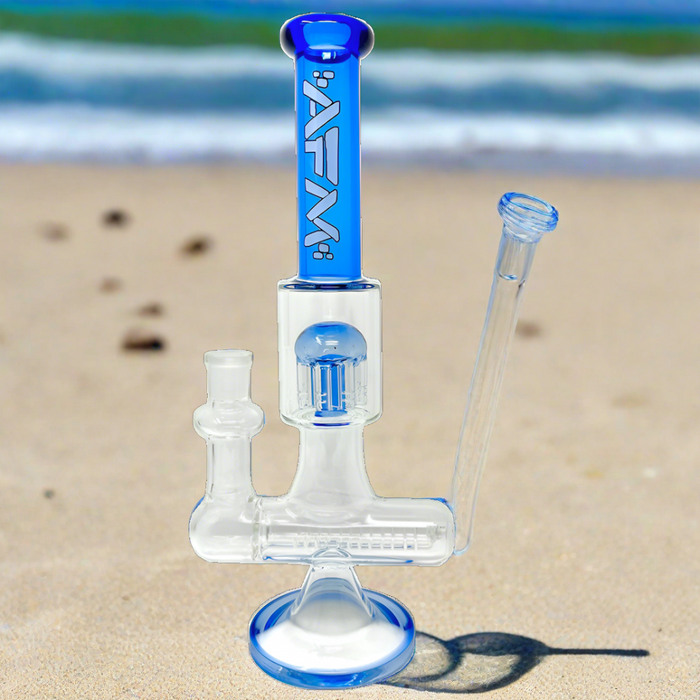 12" AFM Glass Sidewinder Inline Perc Glass Bong