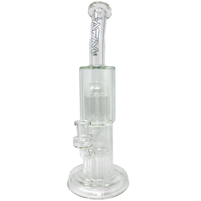 12" AFM Glass Double Cosmos Clear Bong