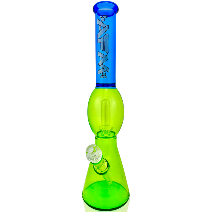 18" AFM UFO Double Color Glass Beaker Bong