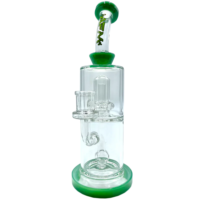 10" AFM Dot Double Perc Glass Dab Rig