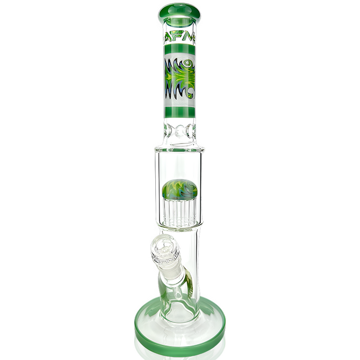 18" AFM Reversal Glass Straight Tube Dab Rig