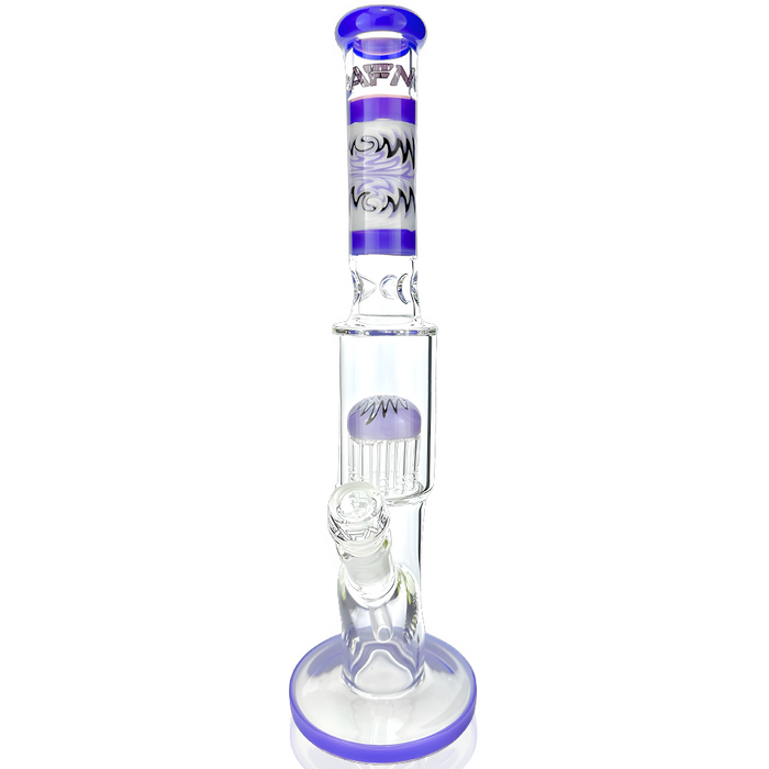 18" AFM Reversal Glass Straight Tube Dab Rig