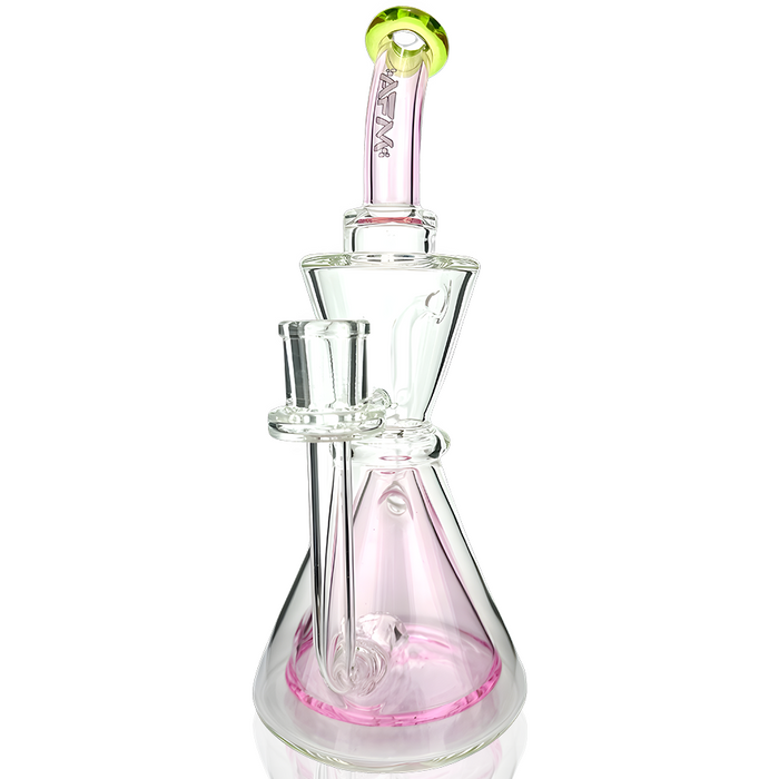 9" AFM Pyramid Perc Glass Recycler Dab Rig