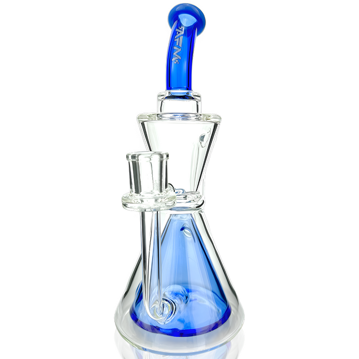 9" AFM Pyramid Perc Glass Recycler Dab Rig