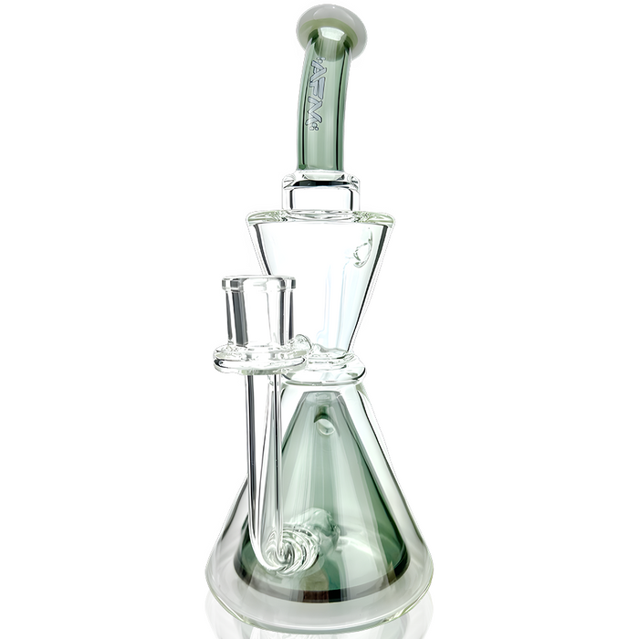 9" AFM Pyramid Perc Glass Recycler Dab Rig